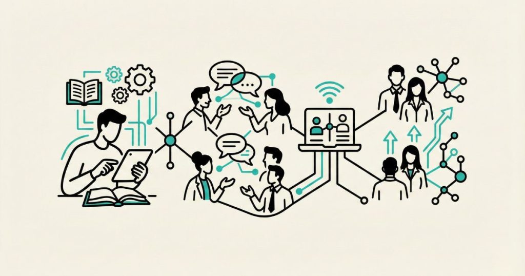 Network Marketing moderno - Illustrazione