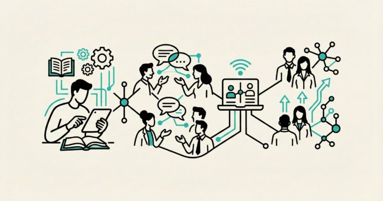 Network Marketing moderno - Illustrazione