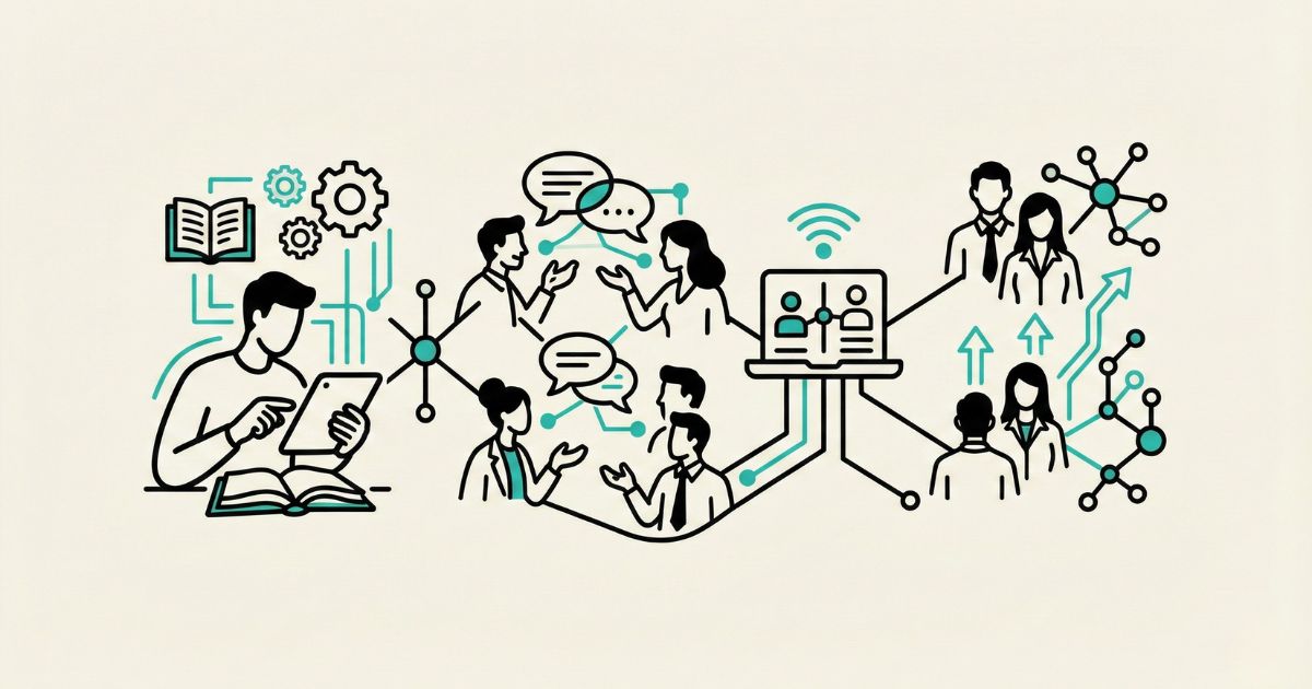 Network Marketing moderno - Illustrazione