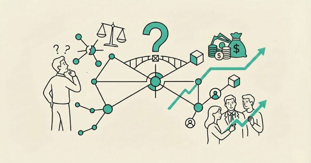 Network marketing: truffa o opportunità - Illustrazione