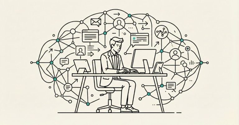 network marketing sui social - illustrazione