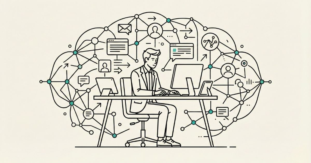 network marketing sui social - illustrazione